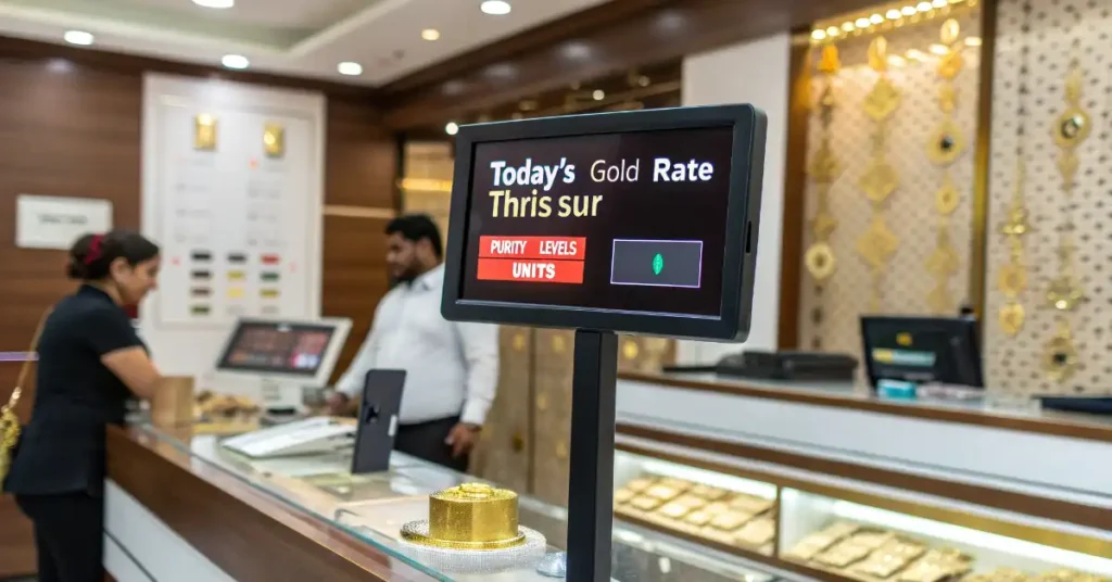 Today Gold Rate in Thrissur